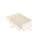 White pastry case 18x12x5 cm, pack of 100
