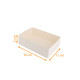 White pastry case 16x11x5 cm, pack of 100