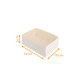 Patisserie-Kiste weiß 14x10x5 cm, 100er-Packung