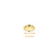 Plastic plate round ø 5,4cm in gold PET, carton of 2000