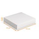 Square white cake tin 14x14x6 cm, pack of 50 pieces