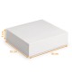 Kuchenbox quadratisch weiß 16x16x5 cm, Packung mit 50 Stück