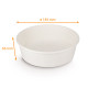 Barattolo per insalata kraft bianco 1300ml, ø184x66mm, Scatola da 300