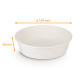 Barattolo per insalata kraft bianco 1100ml, ø184x58mm, Scatola da 300