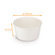 Barattolo per insalata kraft bianco 1000ml, ø150x75mm, Scatola da 300