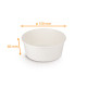 Pot salade kraft blanc 750ml, ø150x60mm, carton de 300