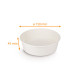 Barattolo per insalata kraft bianco 500ml, ø150x45mm, Scatola da 300