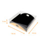Scatola per mignon 19x19x5cm (9 mignon) Nero/Oro, scatola da 12