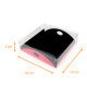 Scatola per mignon 19x19x5cm (9 mignon) Nero/Fuschia, scatola da 12
