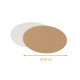 Disco kraft ø 26 cm (1,5 mm de grosor), paquete de 100