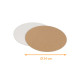 Disco kraft ø 24 cm (1,5 mm de grosor), paquete de 100