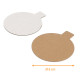 Support a languette en kraft ø 8cm (épaisseur 1,5mm), paquet de 250