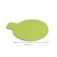 Supporto per la lingua nero/verde ø 9cm (cartone 1100g/m2), confezione da 250
