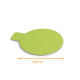 Soporte lingual negro/verde ø 8cm (cartón 1100g/m2), paquete de 250