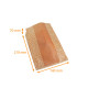 Tasche Croissant 140+70x210mm (Ref. 103), Ethnik aus braunem Kraftpapier, 1000er-Pack