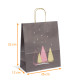 Sac poignée ficelle de Noël 'Narnia', 26+12x32cm, carton de 250