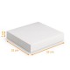 Kuchenbox quadratisch weiß 32x32x5 cm, Packung mit 50 Stück