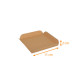 Carré rainé en kraft brun 15x15 cm (intérieur 11x11 cm), carton de 250