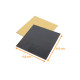 Support de présentation pour boite 5x5cm, Noir Or, paquet de 200