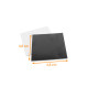 Support de présentation pour boite 5x5cm, Noir Blanc, paquet de 200