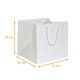 Borsa con coulisse di lusso scatola da 50, Bianco 37+34x34cm