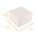 Kuchenbox quadratisch weiß 18x18x13 cm, mit Einkerbungen, 50er-Pack