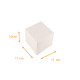 Square white cake tin 11x11x10 cm, pack of 50 pieces, with notches