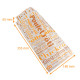 Tasche Huhn 180+65x355mm aus weißem Kraftpapier, 'PatchWord'., Karton mit 500 Stück