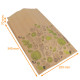 Sac fruits et légumes en kraft brun pure pâte (40g/m2), 200+70x340mm (3kg), carton de 500