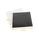 Carré blanc noir épais 50er-Pack, 24x24cm