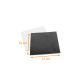 Carré blanc noir épais 50er-Pack, 16x16cm