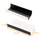 Cardboard holder for eclair WHITE/BLACK glossy, grooved 100mm x 60 mm (+2x15mm), 200 pack