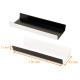 Supporto in cartone per fulmine BIANCO/NERO lucido, scanalato 130 mm x 45 mm (+2x15 mm), confezione da 200