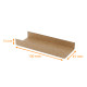 Support carton pour eclair KRAFT/KRAFT, rainurés 130x45mm (+2x15mm), paquet de 200