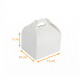 Caja con asas blancas 12x10x7cm con muescas, paquete de 50