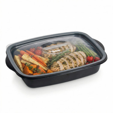 Bandejas de comida Marmipack con tapa 
