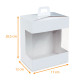 Boite à fenêtre box of 25, Blanche, 17x12x20,5cm, avec encoches