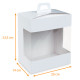 Boite à fenêtre box of 20, Blanche, 20x14x23,5cm, avec encoches