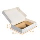 Scatola vassoio per catering 29x20x6cm bianco (cartone compatto), confezione da 50