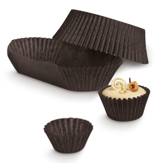 Caissette plissée noire