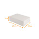 Scatola rettangolare bianca 20x14x6 cm, scatola da 50
