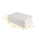 Rechteckige weiße Schachtel 23x16x8cm, 50er-Pack