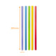 Paille en papier multicolores ø 8mm h200mm, paquet de 150
