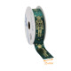Nastro per confezioni regalo satin simple face, 25mm x 20m, vert, impression 'Casse-Noisette', per unità