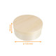 Caja redonda de madera ø135x50mm, 400ml avec papier sulfurisé, caja de 50