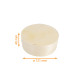 Caja redonda de madera ø125x40mm, 400ml con papel sulfurizado, caja de 50