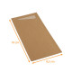 Sachetto Kraft, 8.5x19cm avec serviette ouatée 2 plis blanche (33x33cm), Karton mit 500 Stück
