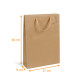 Bolsa para botellas caja de 100, para 3 botellas 27x9x38cm kraft marrón