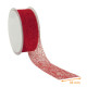Nastro per confezioni regalo polyester, 38mm x 20m, Rouge, per unità