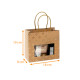 Tasche Griff Weihnachtsgarn 'Magic Star' avec fenêtre, 18+8x9cm, Karton mit 192